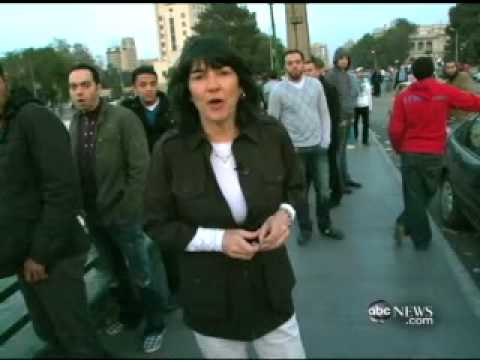 CNN's Christiane Amanpour Confronted / Attacked In Egypt On February 2 2011 !!!!