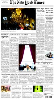 New York Times Front Page