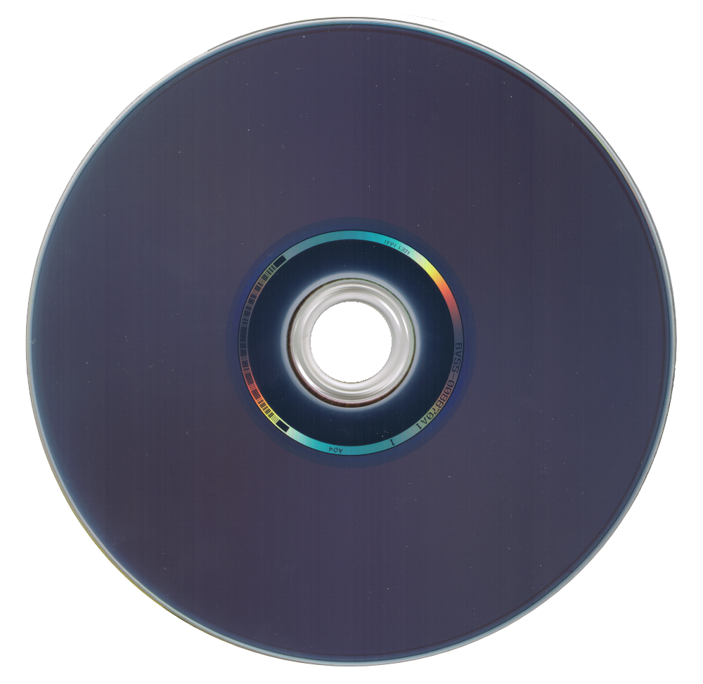 Reverse side of a Blu-ray Disc