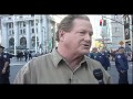 Nida Khan interviewing Ed Schultz at Occupy Wall St.