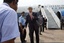 U.S. Secretary of State John Kerry, third left, says goodbye as he leaves New Delhi, India on Tuesday, June 25, 2013,