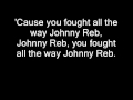 Johnny Horton Johnny Reb lyrics