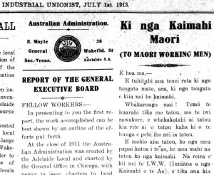 Ki nga kaimahi Maori