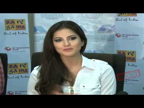 SUNNY LEONE Meet Winner of SAREGAMA CONTEST