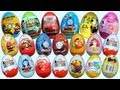 20 Surprise Eggs Kinder Surprise Disney Pixar Cars 2 Thomas Spongebob