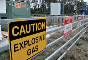 Caution: explosive gas