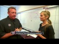 Texas A&M's defensive coordinator discussing how to defend Alabama