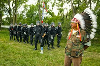 Lakotas, Dakotas face off with white supremacists in Leith North Dakota