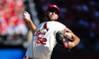 St Louis Cardinals starter Michael Wacha is once again keeping the opposing team off of the scoreboard, as the Los Angeles Dodgers have yet to score in five innings in game two of the National League Championship Series.