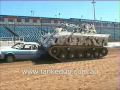 parramatta speedway crash tank vs car