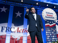 Sen. Ted Cruz speaks during the Values Voter Summit, held by the Family Research Council Action, Friday, Oct. 11, 2013, in Washington. (Photo by Jose Luis Magana/AP)