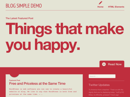 Blog Simple WordPress Theme