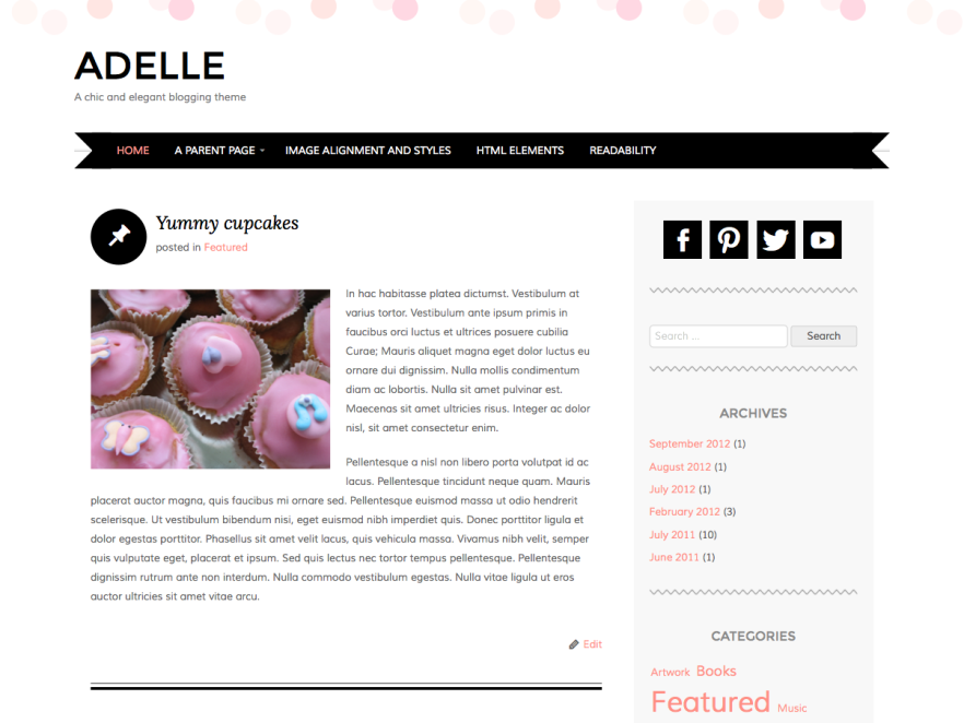 Adelle WordPress Theme