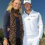 A COUPLE NO MORE: Rory McIlroy and Caroline Wozniacki last year.