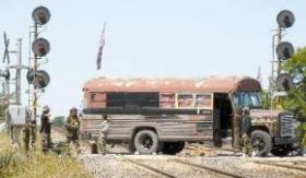 Railroad blockade in Ontario