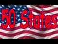 50 States Song (rhyming and in alphabetical order) Children's Song by THE LEARNING STATION