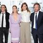 Spike Jonze poses with cast members from Her in New York