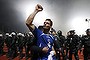 Bosnia's  Emir Spahic celebrates victory