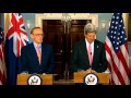 Secretary Kerry Delivers Remarks With Australian Foreign Minister Carr