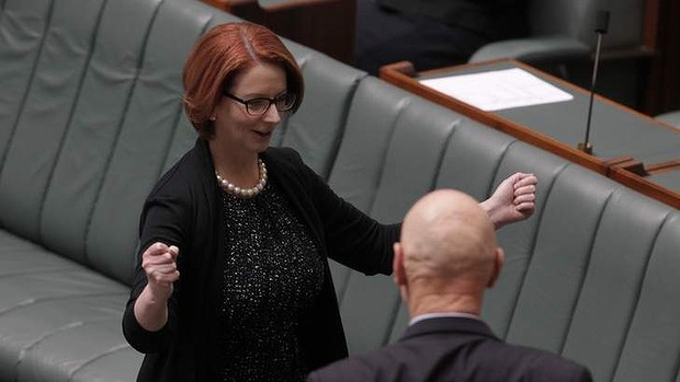 Prime Minister Julia Gillard and Education Minister Peter Garrett as a division is called to force a vote on the education reforms on Wednesday.