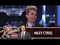 Miley Cyrus on Jimmy Kimmel Live PART 1