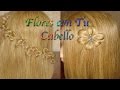 FLORES con tu propio cabello♥flowers with your hair♥Цветы в волосах