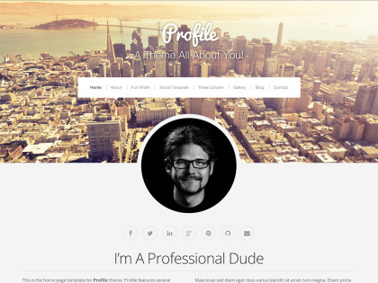 Profile WordPress Theme