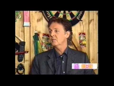 Paul McCartney interviewed by Johnny Vaughan..in the Big Breakfast shed!