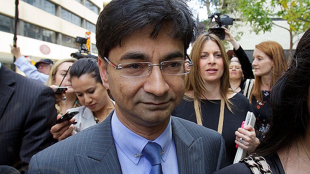 Lloyd Rayney flocked by the media after his not guilty verdict in November.