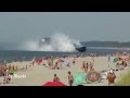 Russian Navy Hovercraft Lands On Busy Beach! HD Full Footage!