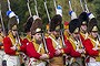 LEIPZIG, GERMANY - OCTOBER 18:  Historical society enthusiasts from Norway in the role of Saxon grenadiers prepare to commemorate the 200th anniverary of The Battle of Nations on October 18, 2013 in Leipzig, Germany. The commemoration will culminate in a massive re-enactment of the battle with 6,000 actors on October 20. In a battle involving 600,000 soldiers in 1813 combined Austrian, Prussian, Russian and Swedish forces defeated Napoleon's army near Leipzig, forcing him to retreat toward France and sealing the end of his European military expansion. (Photo by Jens Schlueter/Getty Images)