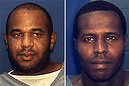 This undated combo of photos provided by the Florida Department. of Corrections shows Joseph Jenkins, left and Charles Walker. Walker and Joseph Jenkins were mistakenly released from prison in Franklin County, Fla.,  in late September and early October.  According to authorities, the the two convicted murderers were released with forged documents. A manhunt is under way for the two men. (AP Photo/Florida Department. of Corrections)