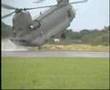 Chinook CH-47 RAF HC Mk2/2A Boeing helicoptor - tactical, landing with reverse takeoff!