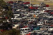 The Age - NEWS - 1 April 2009 - Generic picture of cars parked in the long term parking bays at Melbourne Airport. Picture by Paul Rovere SPECIAL 00000001