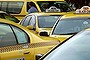 Taxi.  generic taxis at Tullamarine Airport waiting for customers.  Melbourne Saturday Age. news. Photo by Angela Wylie. March 24 2011.
