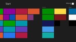 A simplified version of the Metro interface of Windows 8.