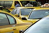 Taxi.  generic taxis at Tullamarine Airport waiting for customers.  Melbourne Saturday Age. news. Photo by Angela Wylie. March 24 2011.
