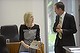 Chief Minister Katy Gallagher and Greens MLA Shane Rattenbury in the Legislative Assembly prior to the debate.