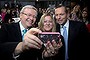 Nada Makdessi requested a selfie with Prime Minister Kevin Rudd and Opposition Leader Tony Abbott.