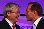 Prime Minister Kevin Rudd and Opposition Leader Tony Abbott.