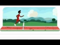 London 2012 Hurdles Record: 10.0 sec! (Google Doodle)