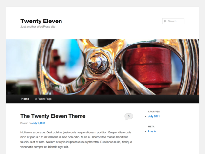 Twenty Eleven WordPress Theme