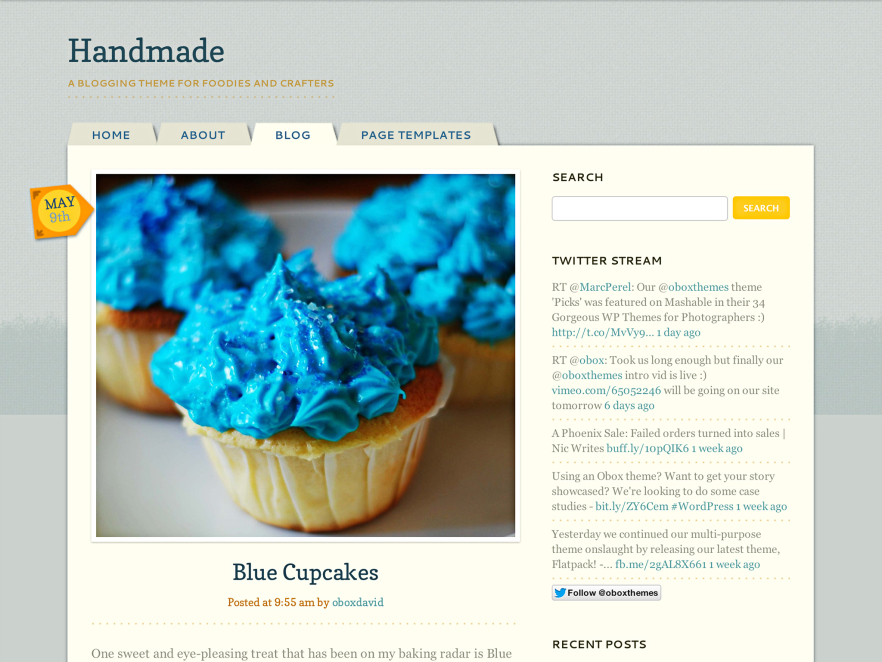 Handmade WordPress Theme