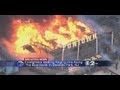 Incredible raging fire along the boardwalk - Monster fire in seaside park New Jersey NJ 9/12/2013