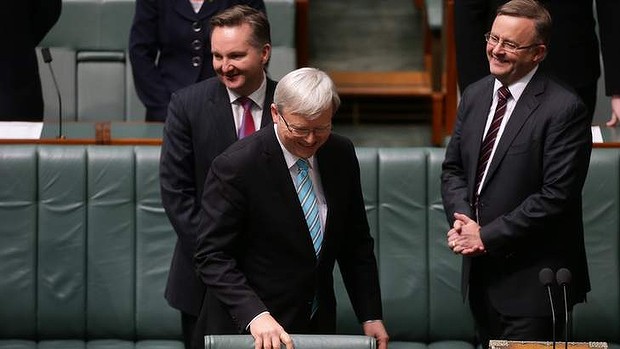 Prime Minister Kevin Rudd in the House of Representatives on Thursday.