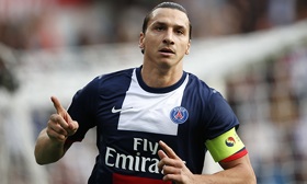 Paris Saint-Germain's Zlatan Ibrahimovic 