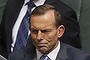 Opposition Leader Tony Abbott reacts as he is compared to Mark Latham by Anthony Byrne during question time at Parliament House Canberra on Wednesday 29 May 2013. Photo: Andrew Meares