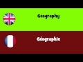 FROM ENGLISH TO FRENCH = Geography