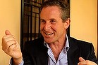 Portrait of Dr David Celermajer for 'lunch with' column. Pictured at Cafe Otto, Glebe, Sydney. 21st October 2013. Photo by Tamara Dean