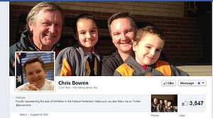 Chris Bowen's new Facebook cover page picture.